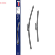 Denso Front & Rear Wiper Blade Set fits Renault Twingo III 2014-2024 0.9 1.0