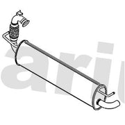 Klarius Box With Tail Pipe Rear fits Renault Twingo III 2014-2019 1.0