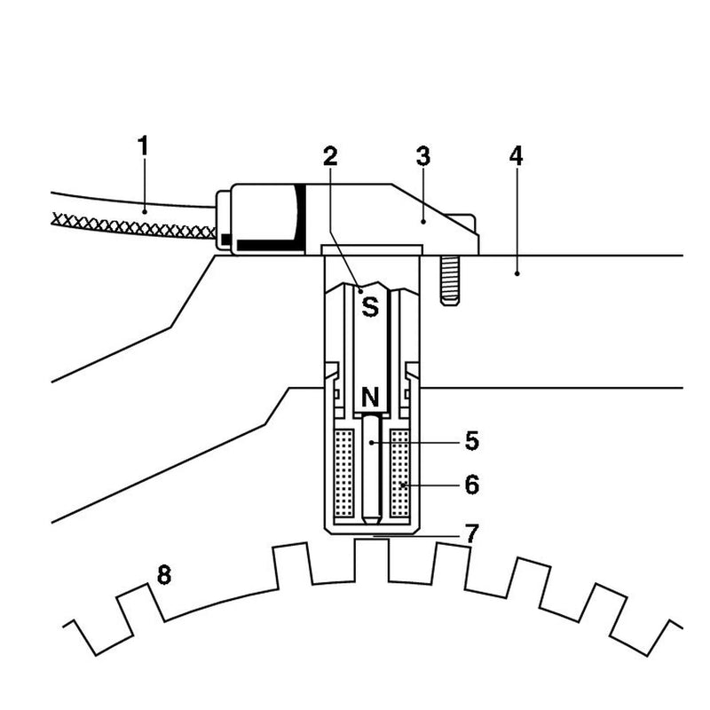 Bosch Crankshaft Position Sensor 0 261 210 151