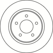 Abtex 2 x Solid Rear Brake Discs BD1831S-x2