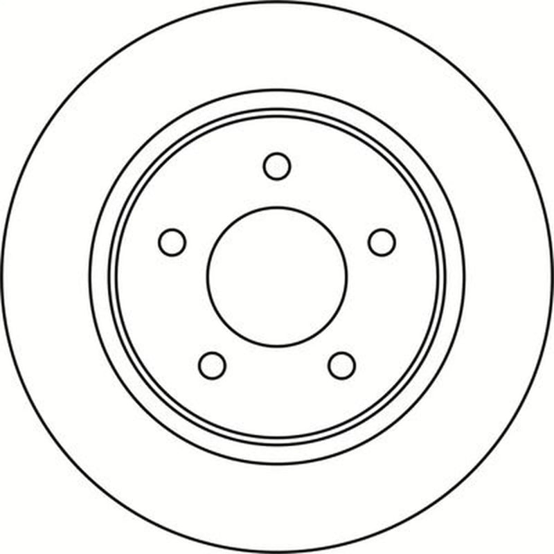 Abtex 2 x Solid Rear Brake Discs BD1831S-x2