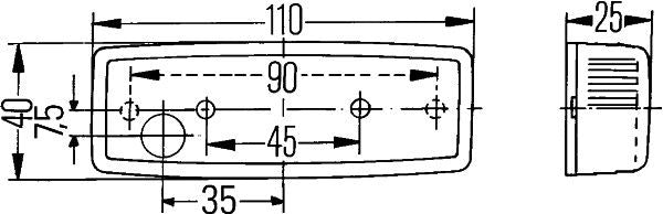 Hella 2PS 006 717-031 Side Marker Light