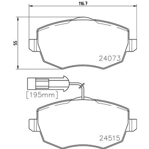 DON Brake Pad Set