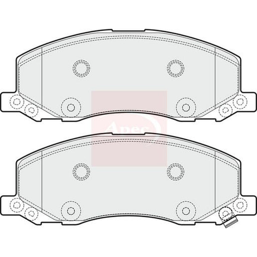 Apec Front Brake Vented Discs & Pads fits Saab 9-5 2010-2012 1.6 2.0 2.8