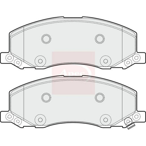 Apec Front Brake Pad Set PAD1696