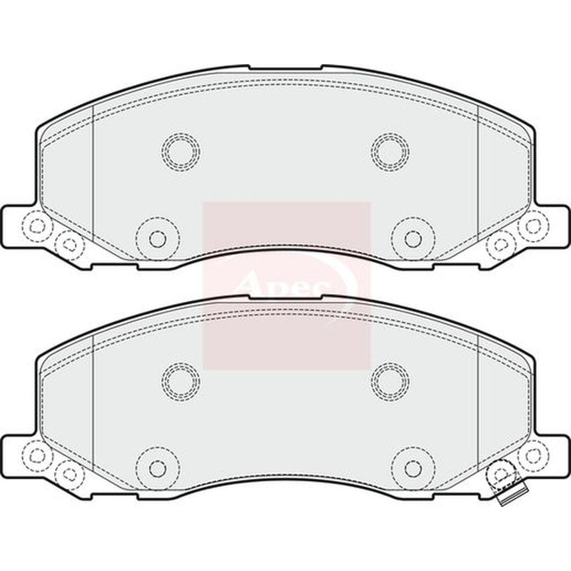 Apec Front Brake Pad Set fits Opel Insignia A 2008-2017 2.0 2.8