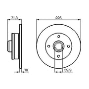 Bosch Front & Rear Brake Discs & Pads fits VW Polo III 1994-1999 1.4 1.6