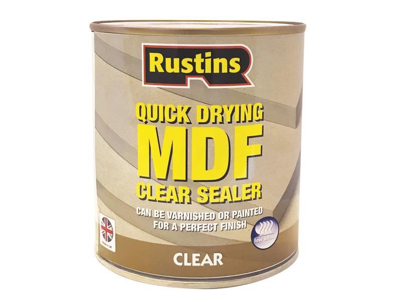 Rustins Quick Drying MDF Sealer Clear 500ml Rustins - Dynamic Drive