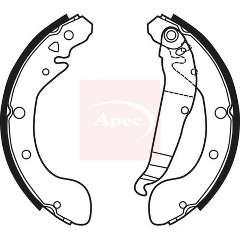 Apec Brake Shoe Set Axle Kit SHU770