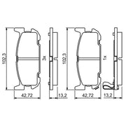 Bosch Front & Rear Pads fits Mazda MX-5 1998-2005 1.6