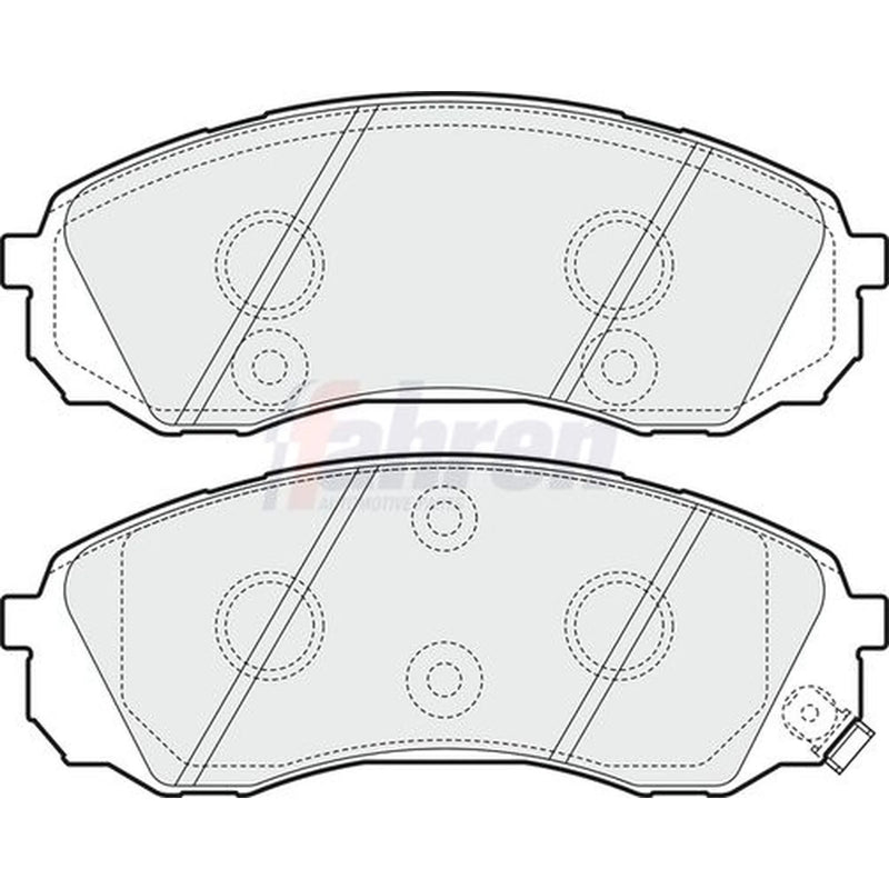 Fahren Front Brake Pad Set FBP3670