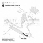 First Line Intercooler Turbo Charge Air Hose Front fits Fiat Doblo Cargo