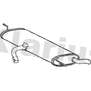 Klarius Box With Tail Pipe Rear fits Seat Altea Xl 2006-2015 1.2 1.6