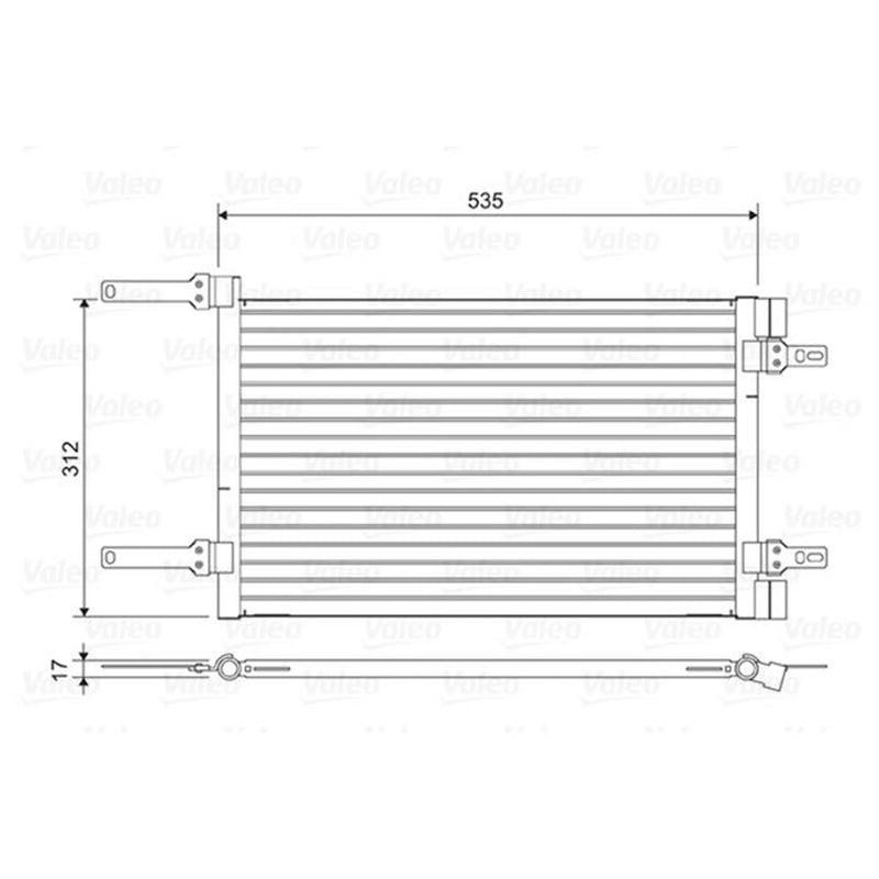 Valeo Air Conditioning Condenser 814438