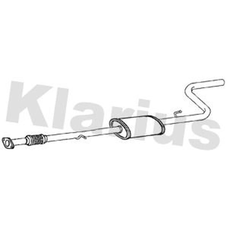 Klarius Centre Pipe Centre fits Fiat Doblo Cargo 2010-2023 1.4