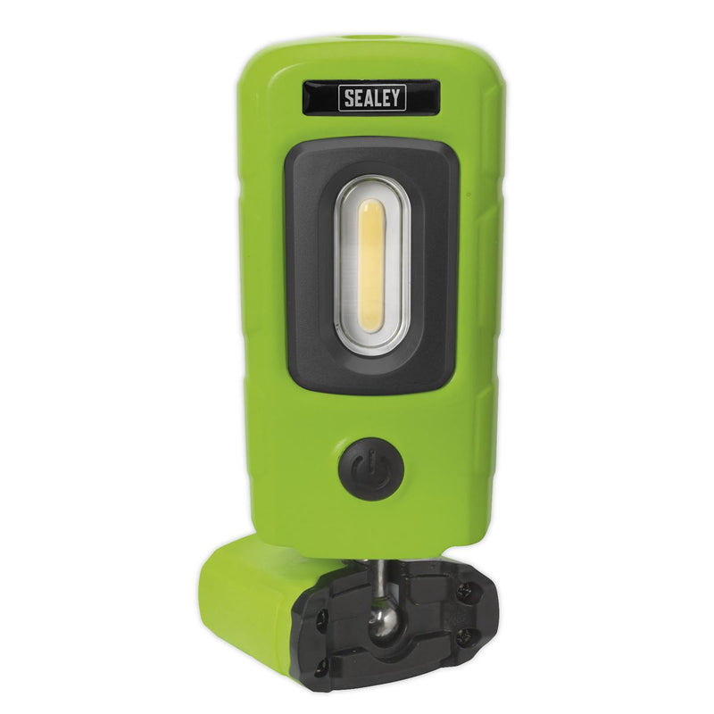 Sealey Rechargeable 360 Inspection Light 3W COB & 1W SMD LED Green Lithium-Polym Sealey - Dynamic Drive