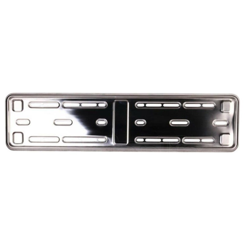 2x E-Tech Stainless Steel Car Registration Number Plate Holder Surround Frame E-Tech - Dynamic Drive