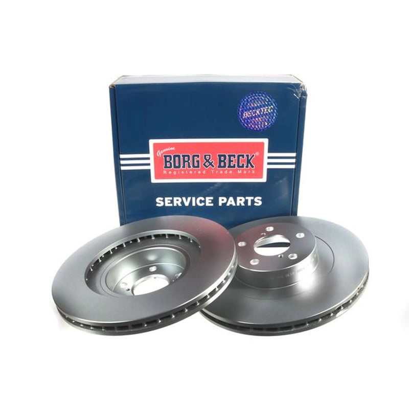 Borg & Beck Front Brake Vented Discs & Pads fits Subaru Forester 2013 on 2.0
