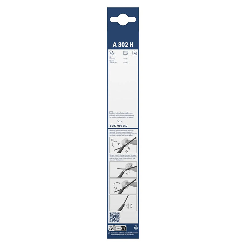 Bosch Aerotwin Wiper Blade 300mm — A302H fits Hyundai Santa Fe IV 2018-2020