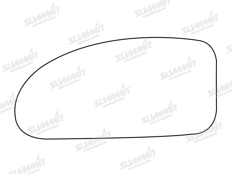 Summit Heated Base Plate With Standard Mirror Glass fits Ford Focus 98 to 04 LHS Summit - Bars 4 Cars