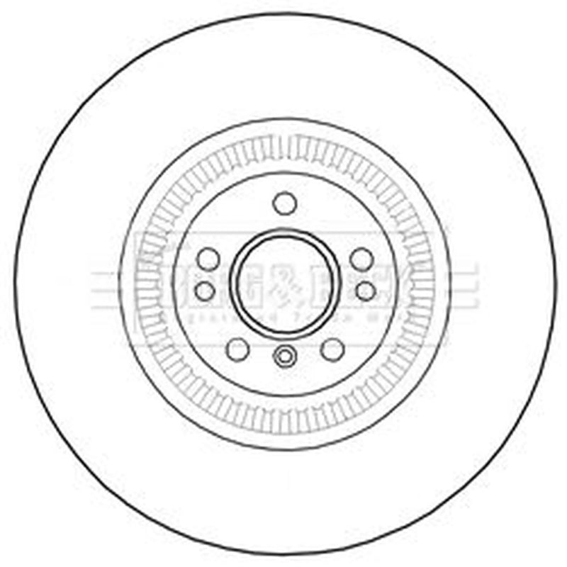 Borg & Beck Front & Rear Brake Discs & Pads fits Mercedes-Benz Gl-Class