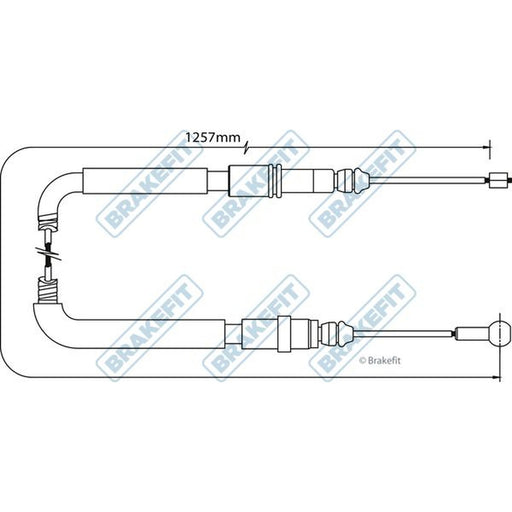 Apec Handbrake Cable Left Rear fits Citroën C8 2002 on 2.0