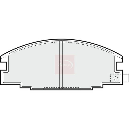 Apec Front Brake Pad Set fits Isuzu Piazza 1985-1990 2.0