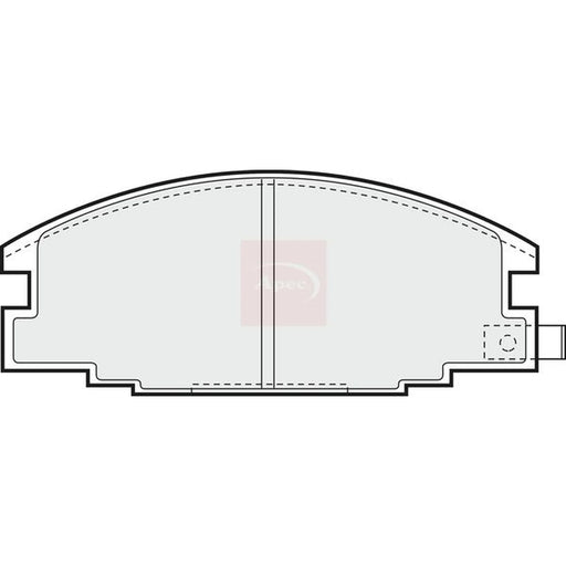 Apec Front Brake Pad Set PAD615