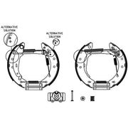 Mintex Brake Shoe Set Axle Kit fits Renault Clio 1998-2016 1.2 1.4 1.5 1.6 1.9