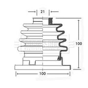 Borg & Beck Drive Shaft Bellow Kit Wheel Side BCB2312