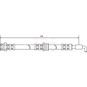 Apec Brake Hydraulic Hose Line Front fits Mazda 323 C 1989-1998 1.3 1.5 1.6 1.8