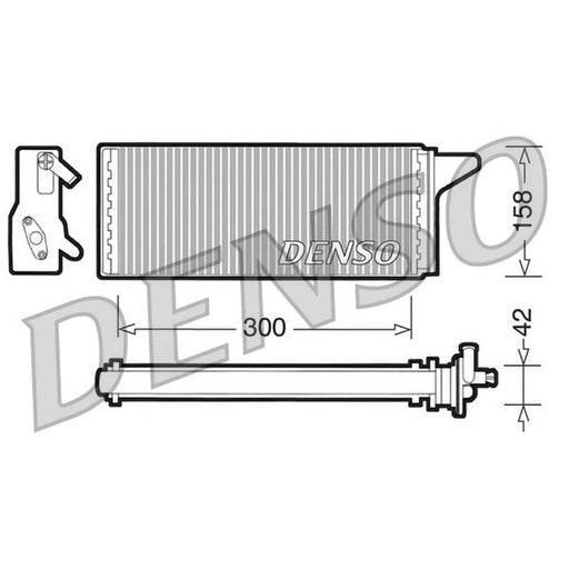 Denso Heater Matrix Core Heat Exchanger fits Iveco Daily I 1978-1989