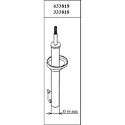 KYB Shock Absorber Damper Strut Front fits Ford Fiesta 1989-1997