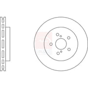 Apec Front Brake Vented Discs & Pads fits Lexus Rx 2003-2015
