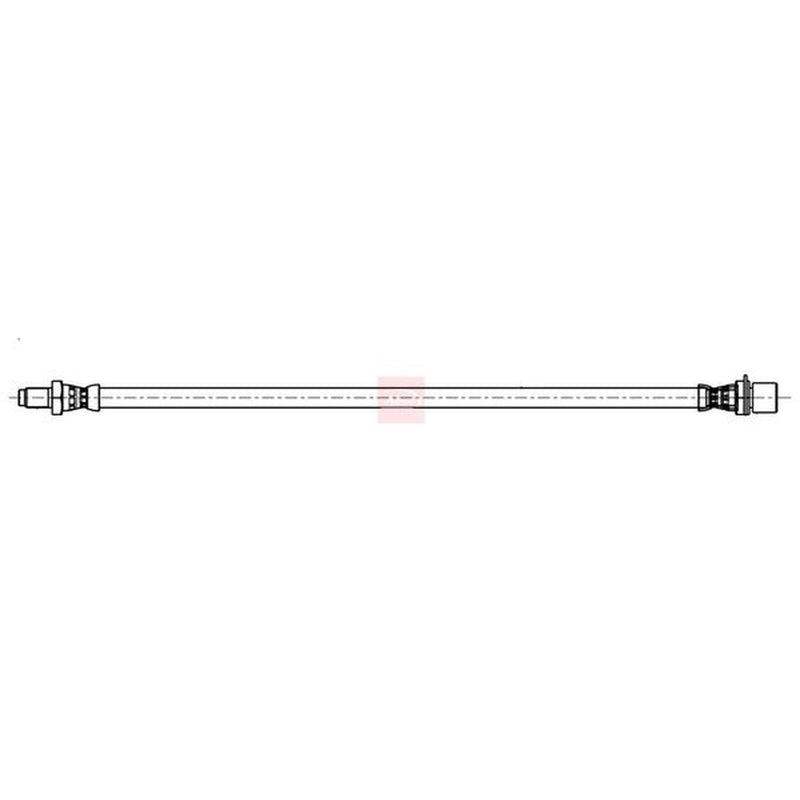 Apec Brake Hydraulic Hose Line Rear fits Toyota Hilux Vigo VII Pickup 2005-2015