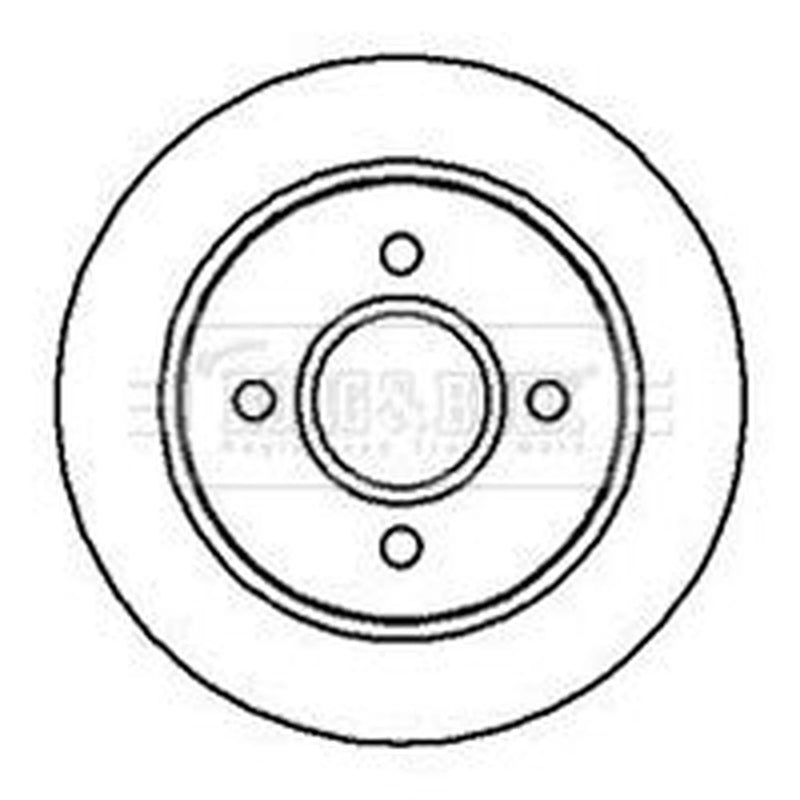 Borg & Beck Rear Brake Vented Discs & Pads fits Ac Me 1979-1986