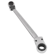 Sealey Ratchet Ring Spanner 4 in 1 Reversible Metric Chrome Vanadium Steel Sealey  - Dynamic Drive