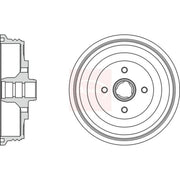 Apec Brake Drum Assembly Rear DRM9517