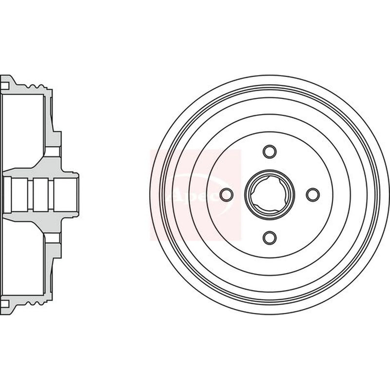 Apec Brake Drum Assembly Rear DRM9517