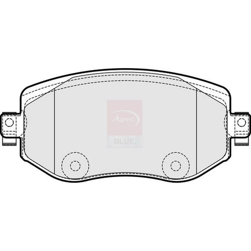 Apec Front Brake Pad Set fits Renault Megane IV 2015 on 1.2 1.5 1.6