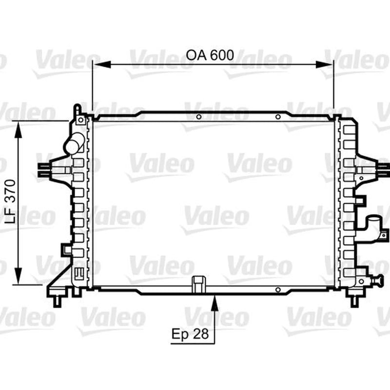 Valeo Engine Radiator 734380