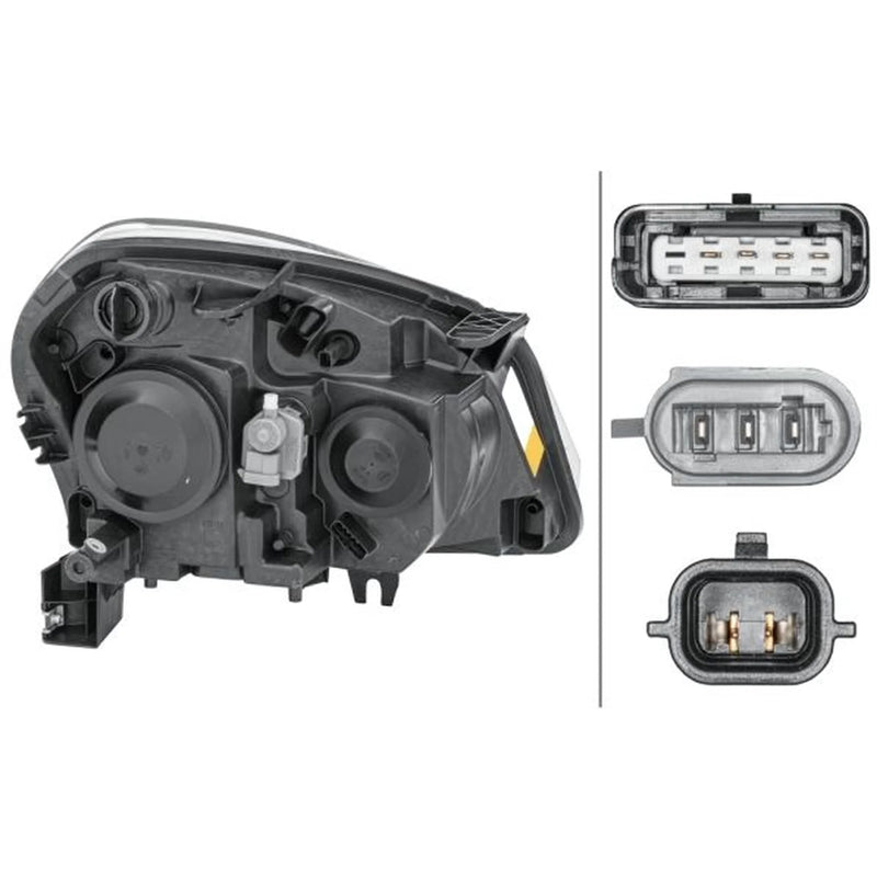 Hella Headlight Headlamp PY21W Left fits Nissan Qashqai I 2006-2013 1.5 1.6 2.0