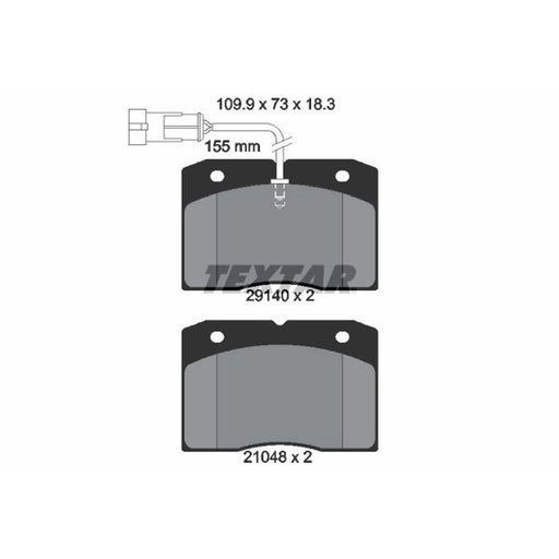 Textar Front Brake Pad Set 2914001