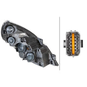 Hella Headlight Headlamp H7/H1 Left fits Hyundai Santa Fé II 2009-2012 2.2