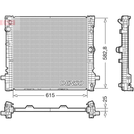Denso Engine Radiator fits BMW X3 2017-2019