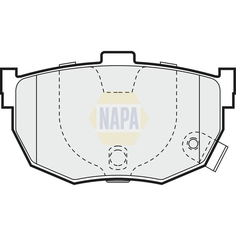 NAPA Rear Brake Pad Set fits Hyundai Coupe I 1996-2002 1.6 2.0