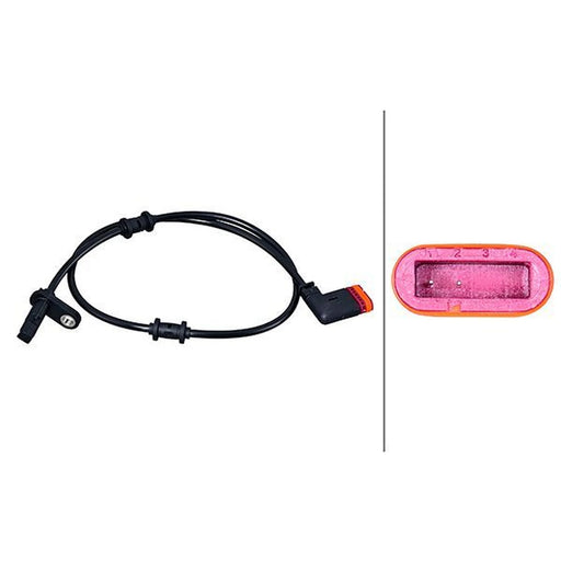 Hella ABS Wheel Speed Sensor Rear fits Mercedes-Benz Cls 2011-2017