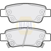 NAPA Rear Brake Pad Set fits Honda Cr-V III 2006-2012 2.0 2.2 2.4