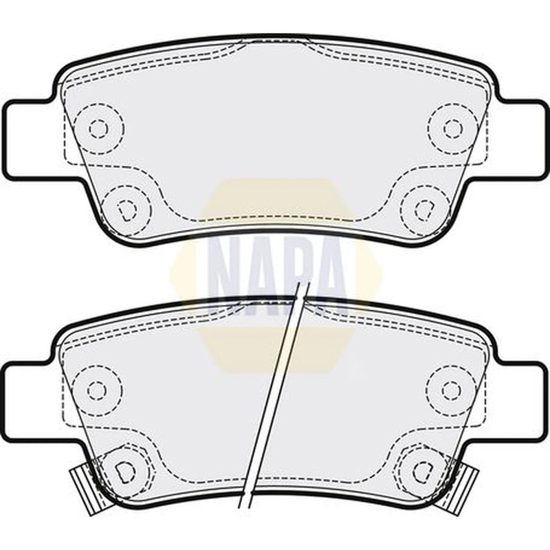 NAPA Rear Brake Pad Set fits Honda Cr-V III 2006-2012 2.0 2.2 2.4