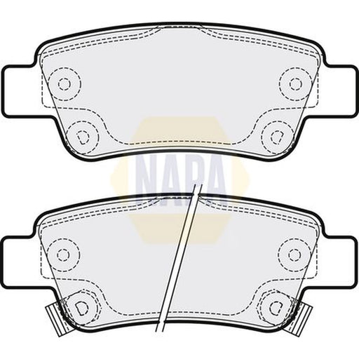 NAPA Rear Brake Pad Set fits Honda Cr-V III 2006-2012 2.0 2.2 2.4